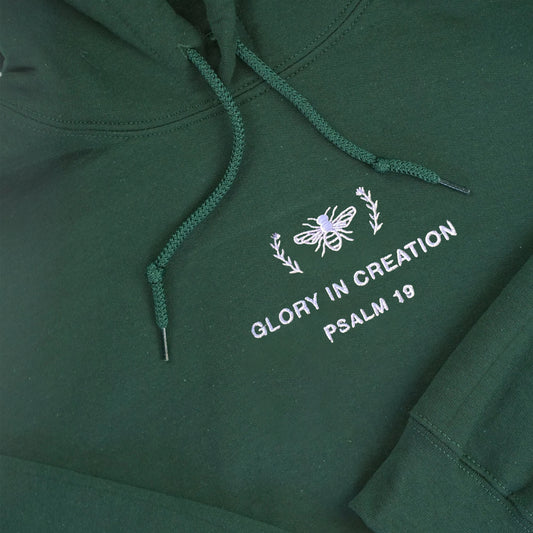 Embroidered Glory in Creation Psalm Sweatshirt or Hoodie