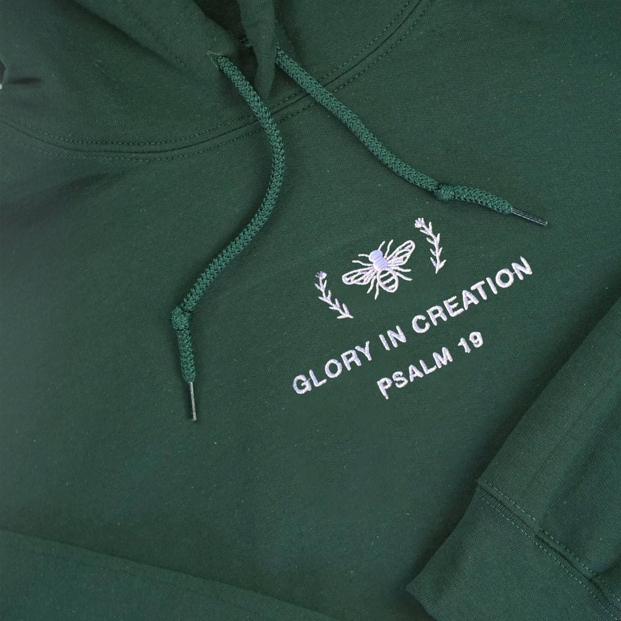 Embroidered Glory in Creation Psalm Christian Sweatshirt, Hoodie