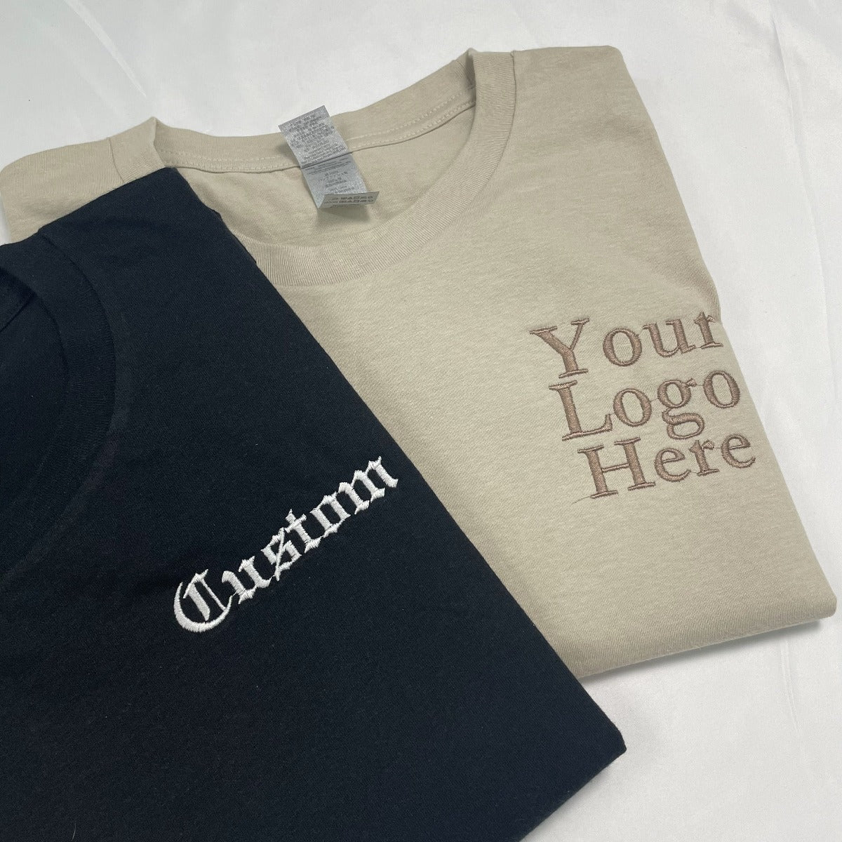 Custom Premium Embroidered T-Shirt with Same Design