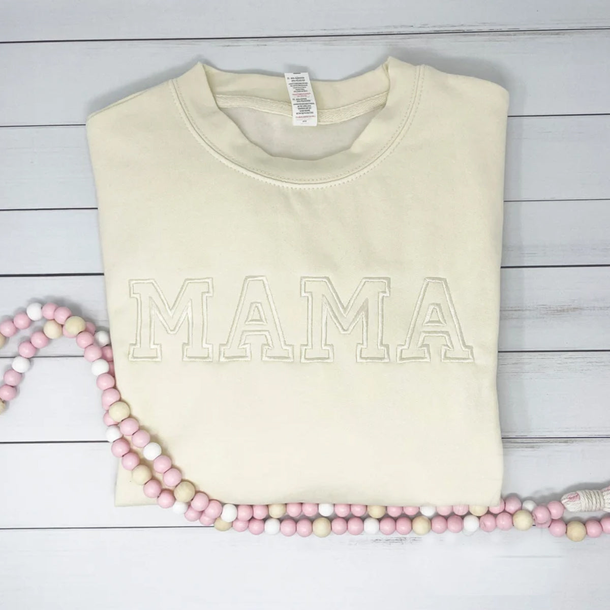 Embroidered Mama Crewneck Sweatshirt, Mom And Daughter Matching Shirt,  Embroidered Mama Sweatshirt With Kids Name - Embroly