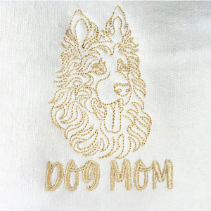 Personalized German Shepherd Dog Mom Embroidered Collar Shirt, Custom Shirt with Dog Name, Gifts For German Shepherd Lovers