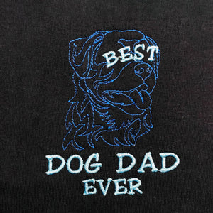 Personalized Best Dog Dad Ever Polo Shirt with Dog Name Embroidered, Gift Idea for Dog Dad