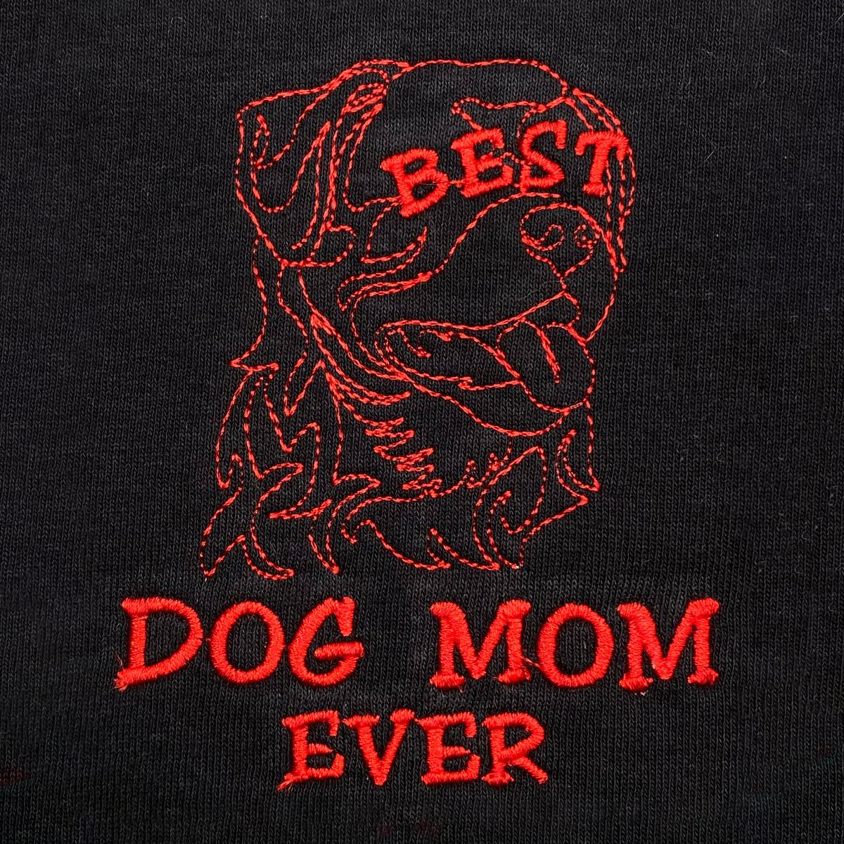 Custom Dog Mom Embroidery Design Shirt, Dog Mother's Day Gifts, Customized Dog  Mom Shirt With Icon - Embroly