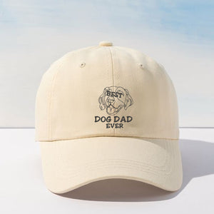 Personalized Best Golden Retriever Dog Dad Ever Embroidered Hat, Custom Hat with Dog Name, Best Gifts for Golden Retriever Lovers
