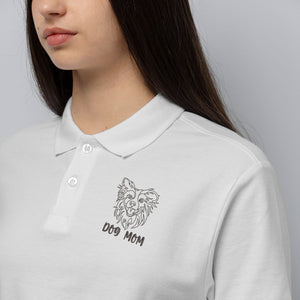 Personalized Border Collie Dog Mom Embroidered Polo Shirt, Custom Polo Shirt with Dog Name, Best Gifts For Boxer Lovers