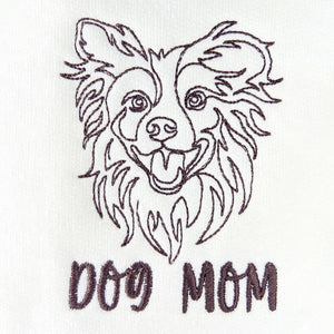 Personalized Border Collie Dog Mom Embroidered Polo Shirt, Custom Polo Shirt with Dog Name, Best Gifts For Boxer Lovers