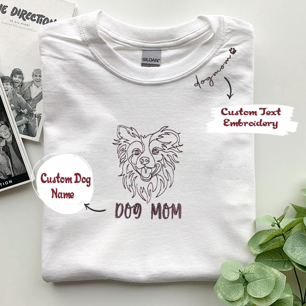 Custom Embroidered TShirts No Minimum Free Design Proof Logo