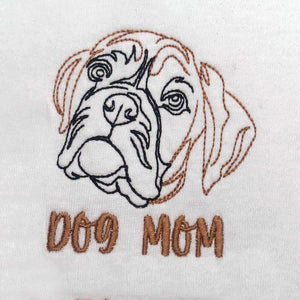 Personalized Boxer Dog Mom Embroidered Tote Bag, Custom Tote Bag with Dog Name, Best Gifts For Boxer Lovers