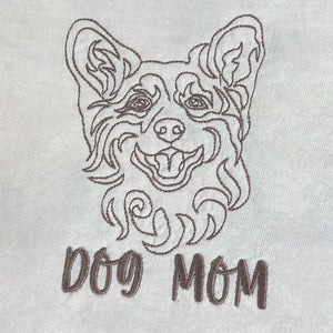 Personalized Corgi Dog Mom Embroidered Beanie, Custom Beanie with Dog Name, Best Gifts For Corgi Lovers