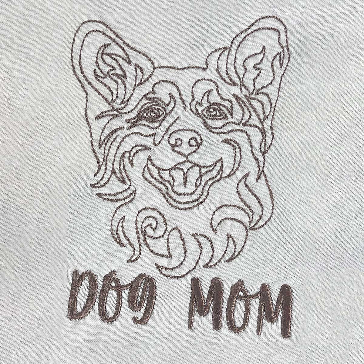 Custom Dog Mom Embroidery Design Shirt, Dog Mother's Day Gifts