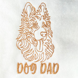 Personalized German Shepherd Dog Dad Embroidered Polo Shirt, Custom Polo Shirt with Dog Name, Gifts For German Shepherd Lovers