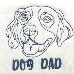 Personalized Golden Retriever Dog Dad Embroidered Polo Shirt, Custom Polo Shirt with Dog Name, Best Gifts for Golden Retriever Lovers