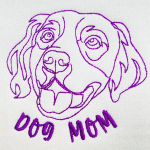 Personalized Golden Retriever Dog Mom Embroidered Collar Shirt, Custom Shirt with Dog Name, Best Gifts for Golden Retriever Lovers