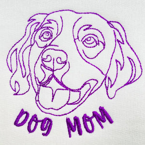 Personalized Golden Retriever Dog Mom Embroidered Polo Shirt, Custom Polo Shirt with Dog Name, Best Gifts for Golden Retriever Lovers