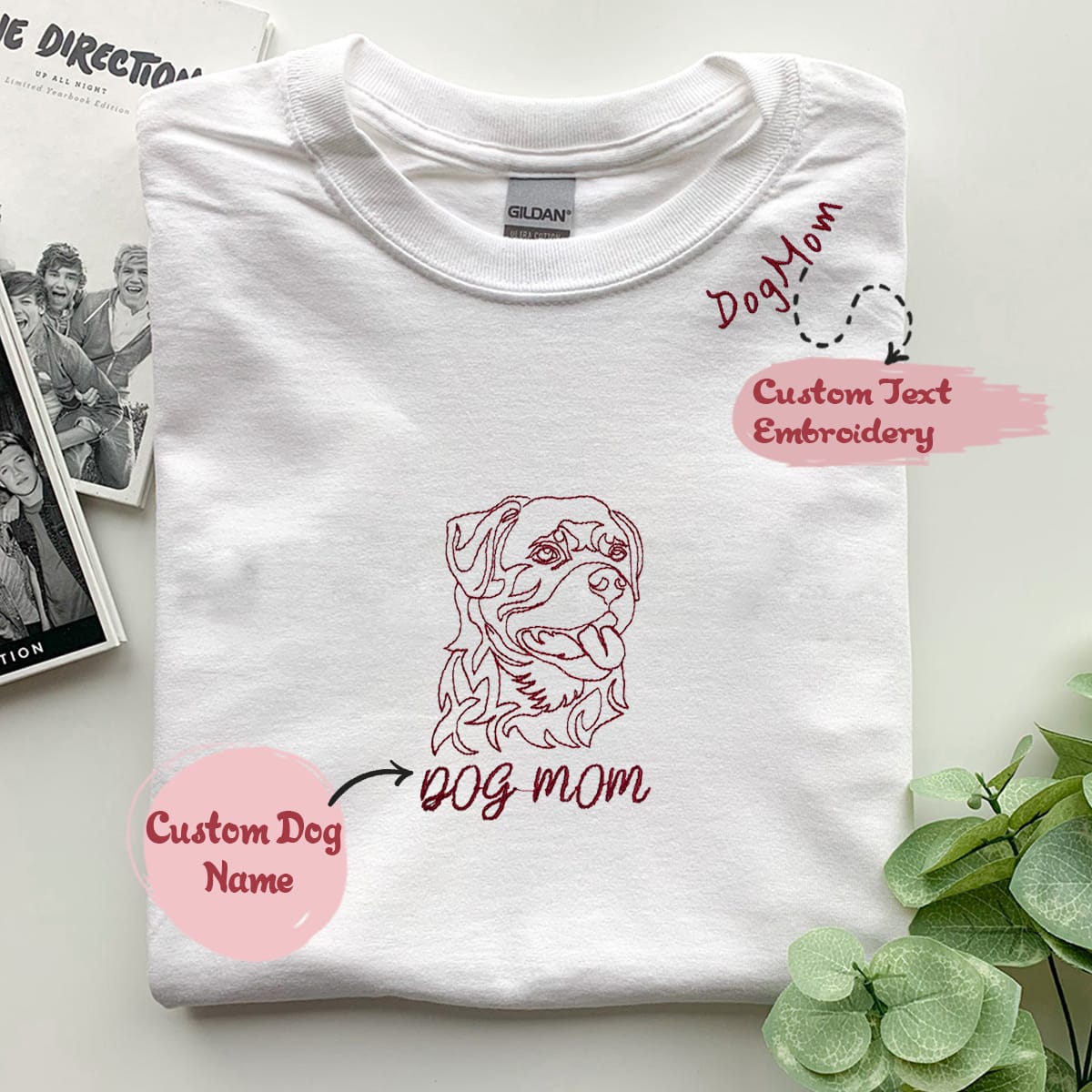 Mother Of Rotties Dogs Flower T-Shirt Mother Of Rotties Dogs Flower T-Shirt