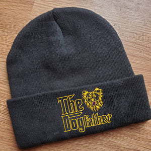 Personalized The DogFather Embroidered Beanie Border Collie, Best Gifts For Boxer Lovers