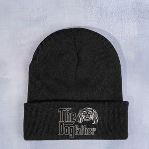 Personalized The DogFather Embroidered Beanie Shih Tzu, Best Gifts For Shih Tzu Lovers