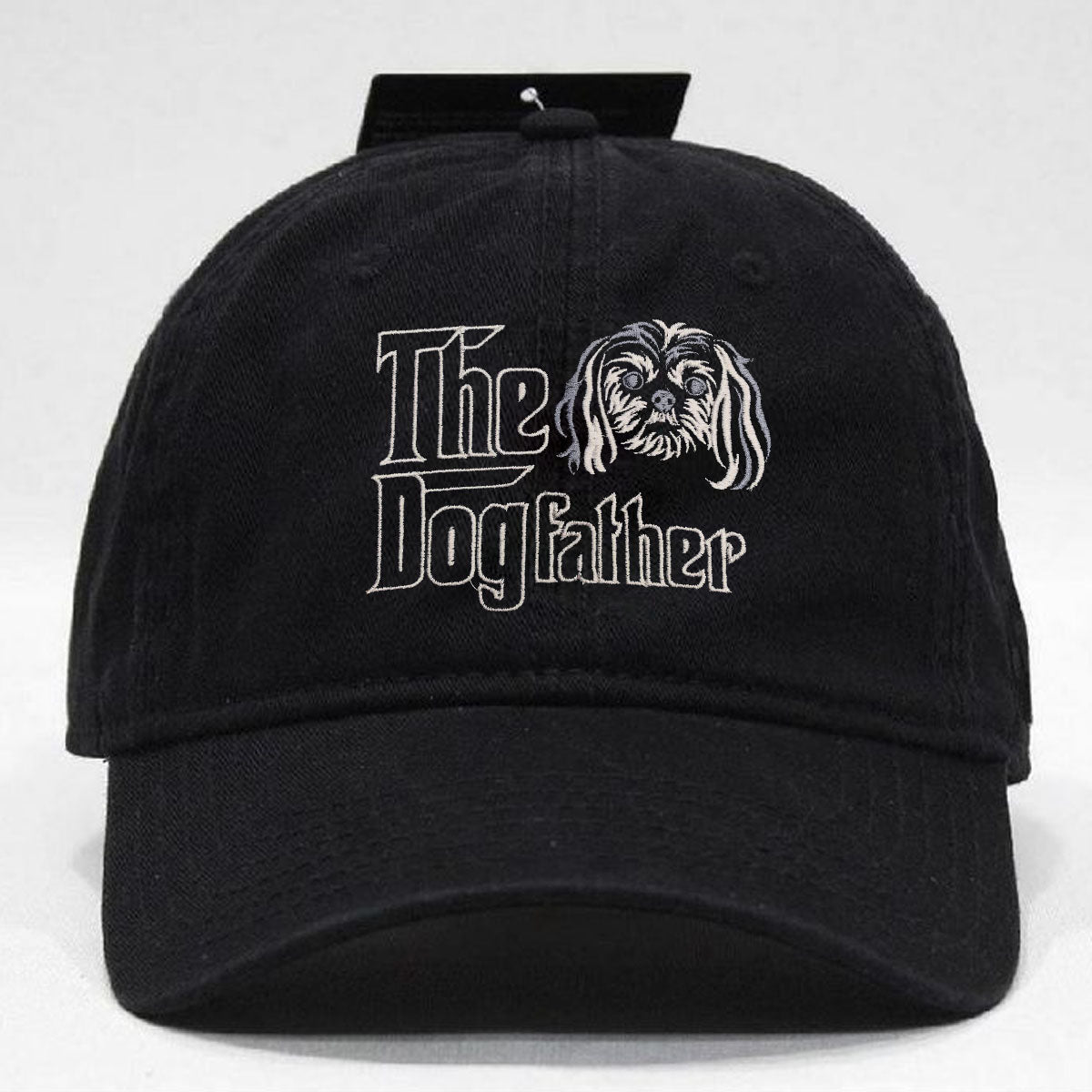 Personalized The DogFather Embroidered Hat Shih Tzu, Best Gifts For Shih Tzu Lovers