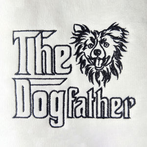 Personalized The DogFather Embroidered Polo Shirt Border Collie, Custom Polo Shirt with Dog Name, Best Gifts For Boxer Lovers