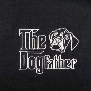 Personalized The DogFather Embroidered Polo Shirt Boxer, Custom Polo Shirt with Dog Name, Best Gifts For Boxer Lovers