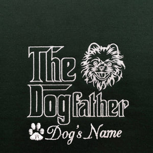 Personalized The DogFather Embroidered Tote Bag Pomeranian, Custom Tote Bag with Dog Name, Best Gifts For Pomeranian Lovers