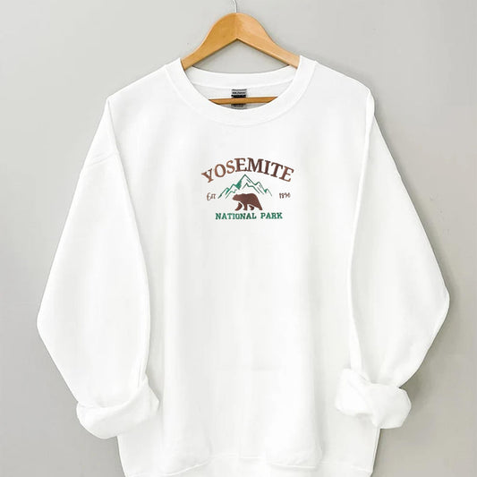 Yosemite National Park Embroidered Sweatshirt, Hoodie - Yosemite Gift Shop - Embroly