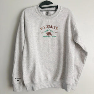 Yosemite National Park Embroidered Sweatshirt, Hoodie - Yosemite Gift Shop