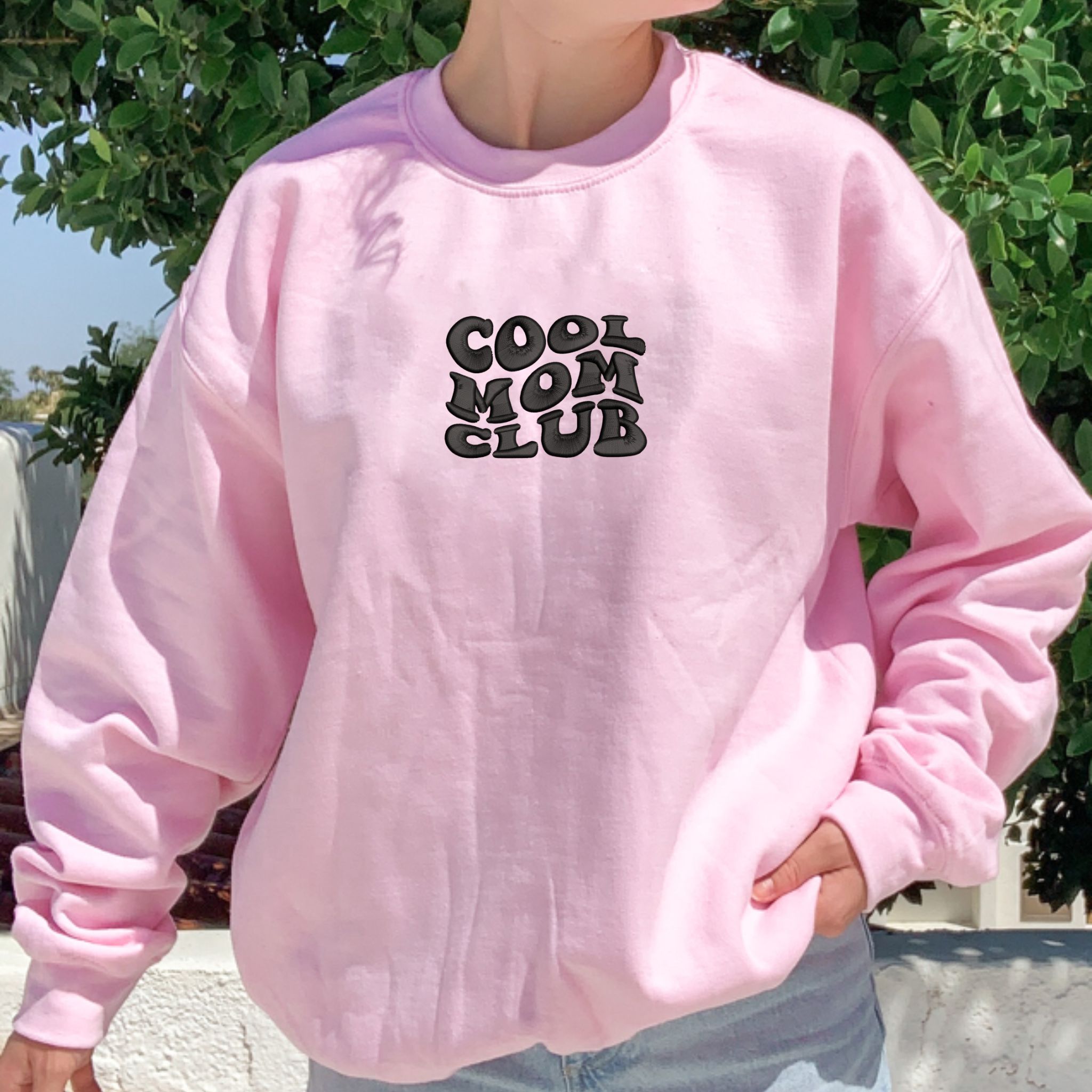 Embroidered Cool Mom Club Sweatshirt, Cool Mom Crewneck, Funny