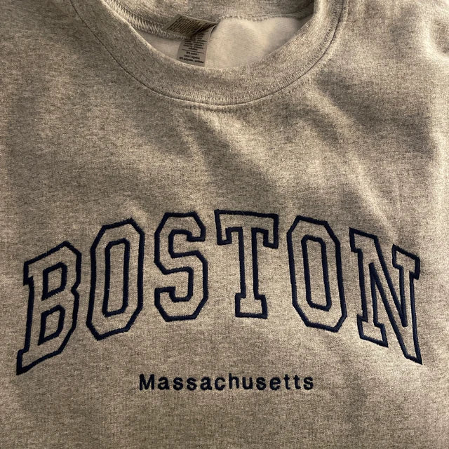 Custom embroidered top crewneck sweatshirts