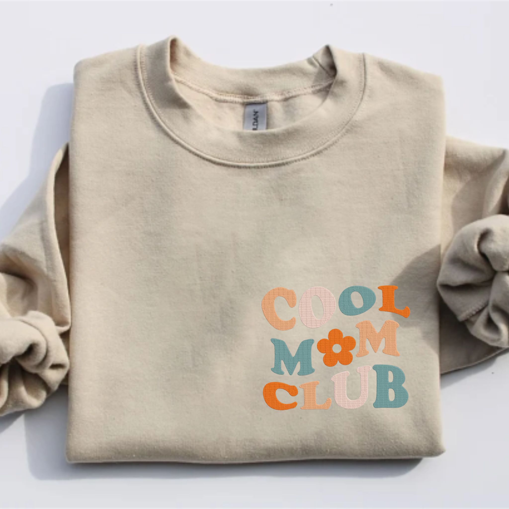 Embroidered Cool Mom Club Sweatshirt, Cool Mom Crewneck, Funny