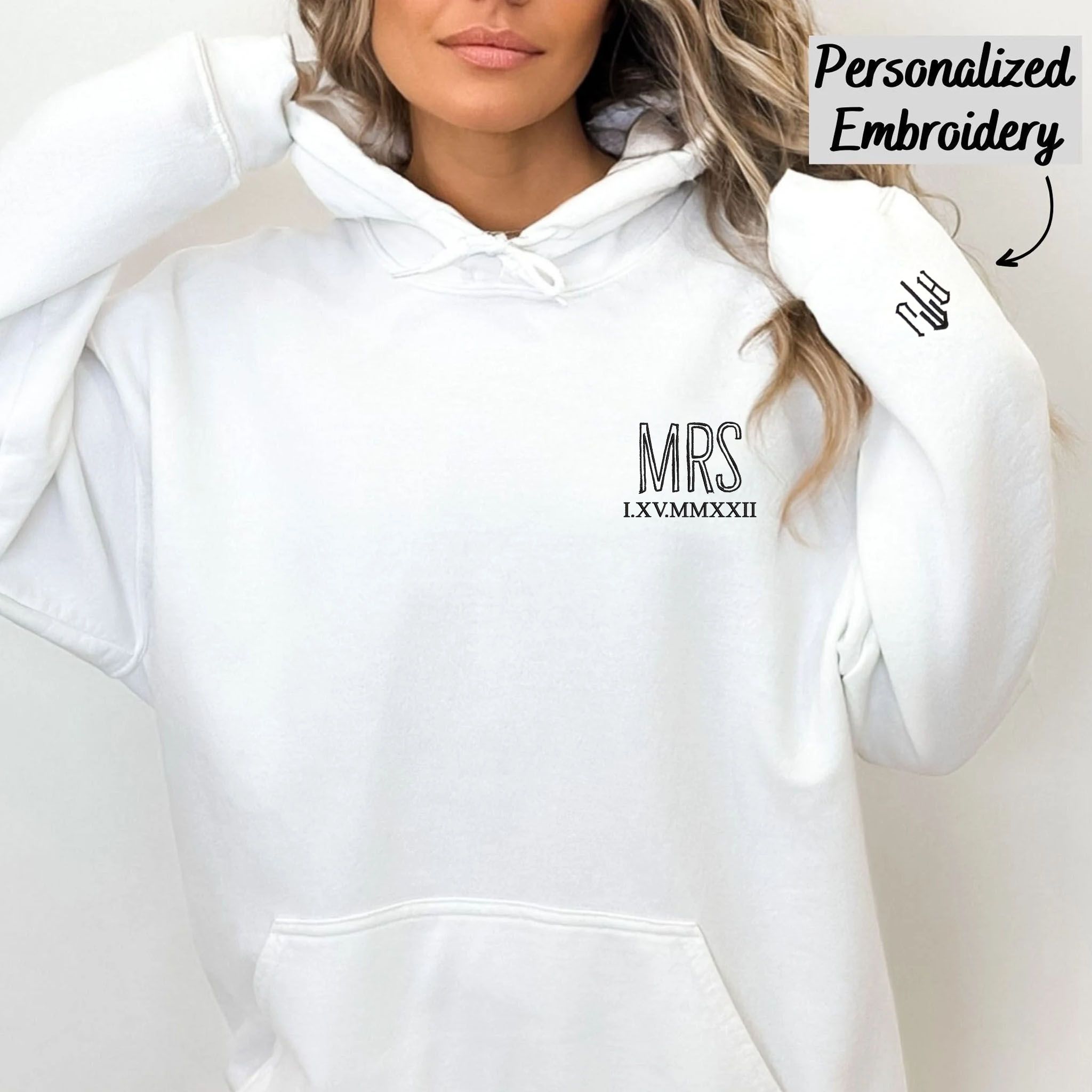 Embroly Custom Personalized Monogram Embroidered Sweatshirt