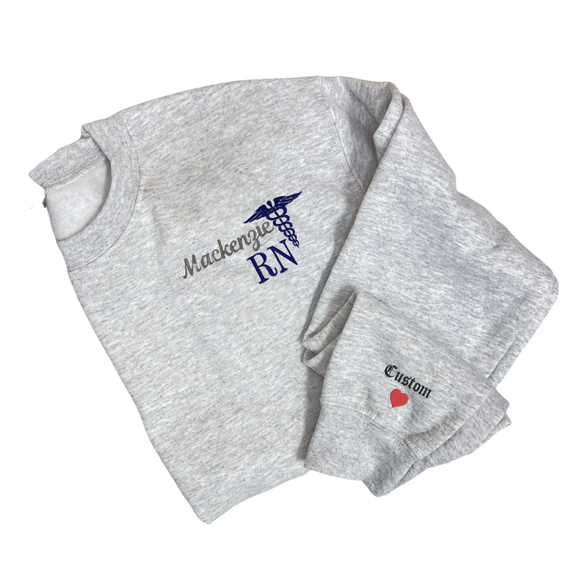 Personalized nurse top sweatshirt