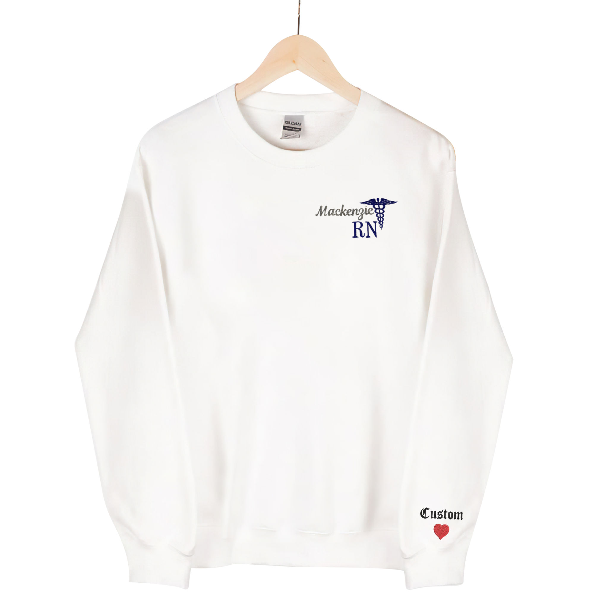 Nurse Sweatshirt Personalized Nurse Quarter Zip Nursing Pullover Sweater  Custom Nurse Gift RN LPN CNA Graduation Gifts for Nurses 
