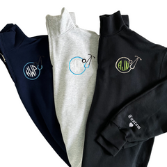 LewLewLovelies Mononogram Sweatshirt, Monogram Pullover, Quarter Zip, Nurse Sweatshirt, Nurse Monogram, Nurse Shirt, Nurse Quarter Zip, Nurse Gift Swag