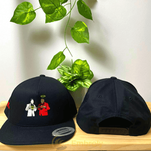Custom Photo Embroidery Snapback, Personalized Cap With Name Or Anniversary Date On Side